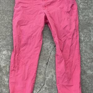 Pink skinny cotton pants